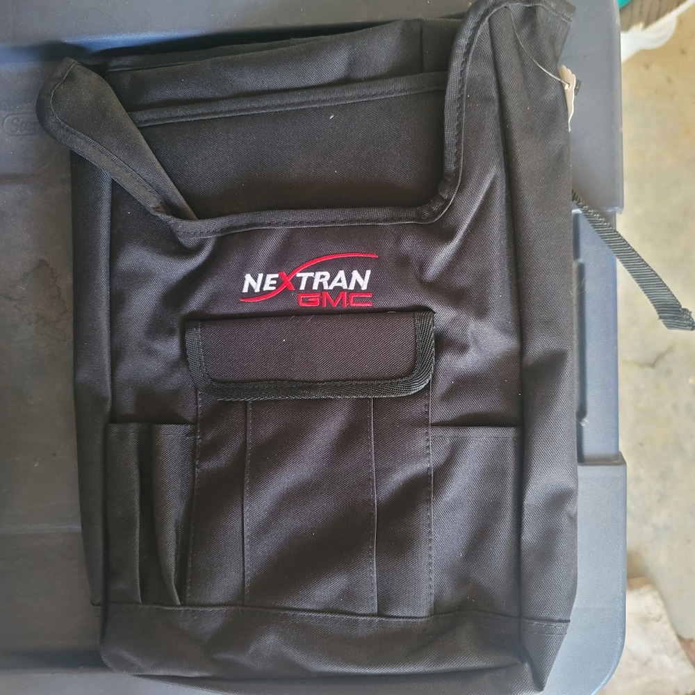 NEXTRAN GMC Black Personal Organizer front car seat. All Open Top Multi Pocket